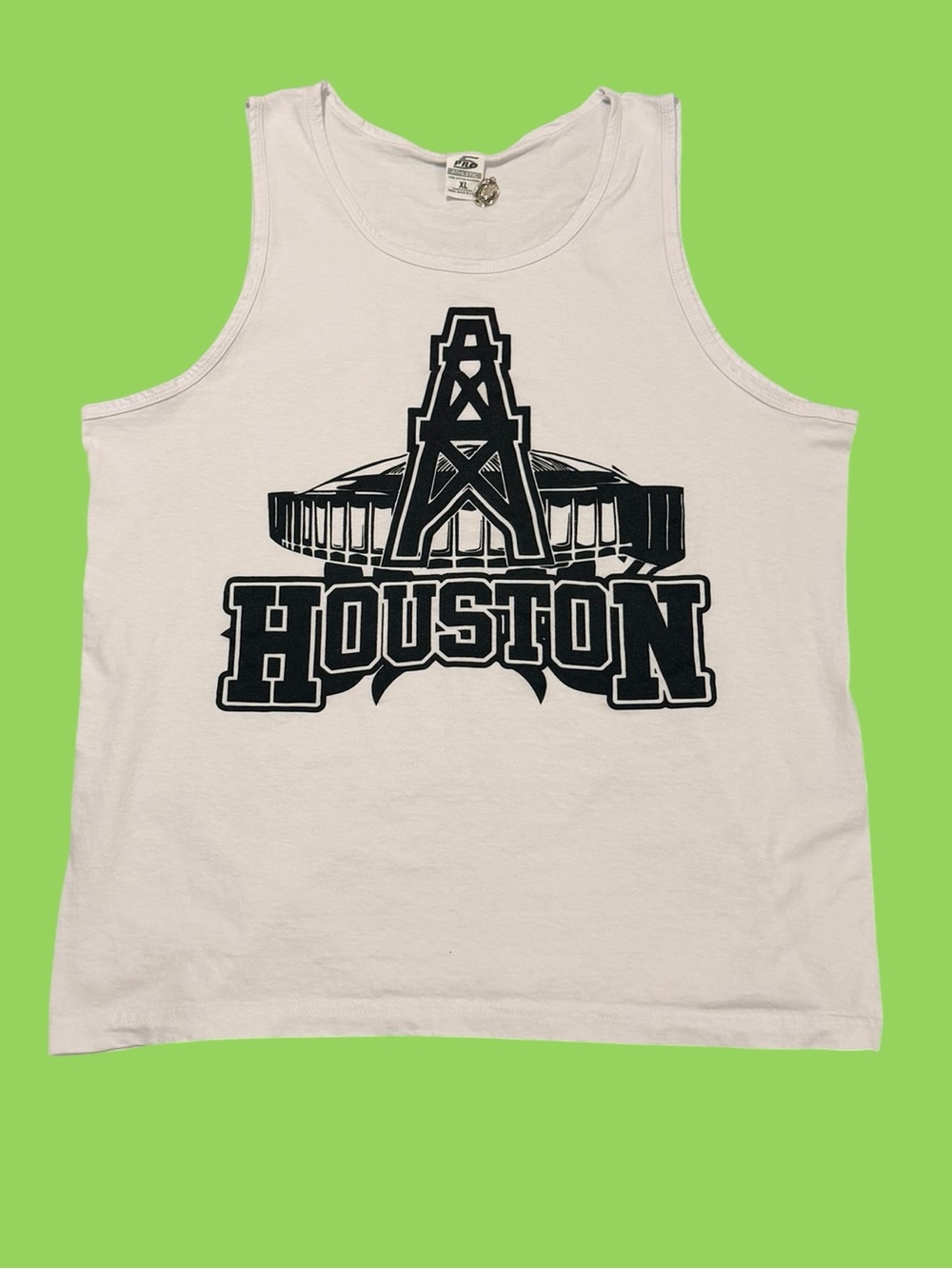 Vintage Houston Oilers Astrodome Tank Top 90s XL Texas